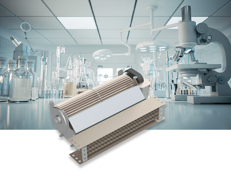 Crossflow blower-medical labs