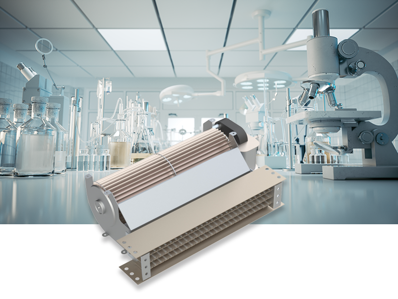 Crossflow blower-medical labs