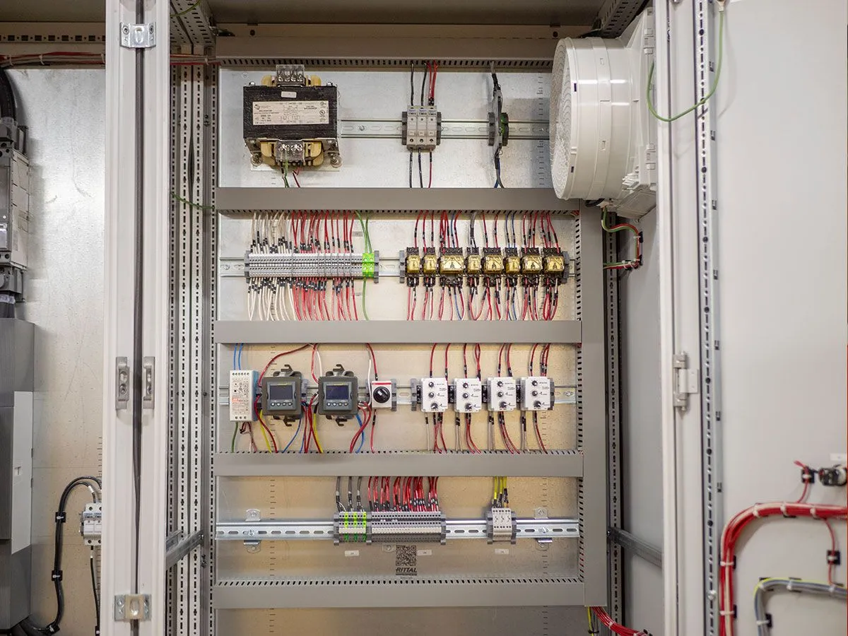 UL 508A listed Interior of Custom Control Panel